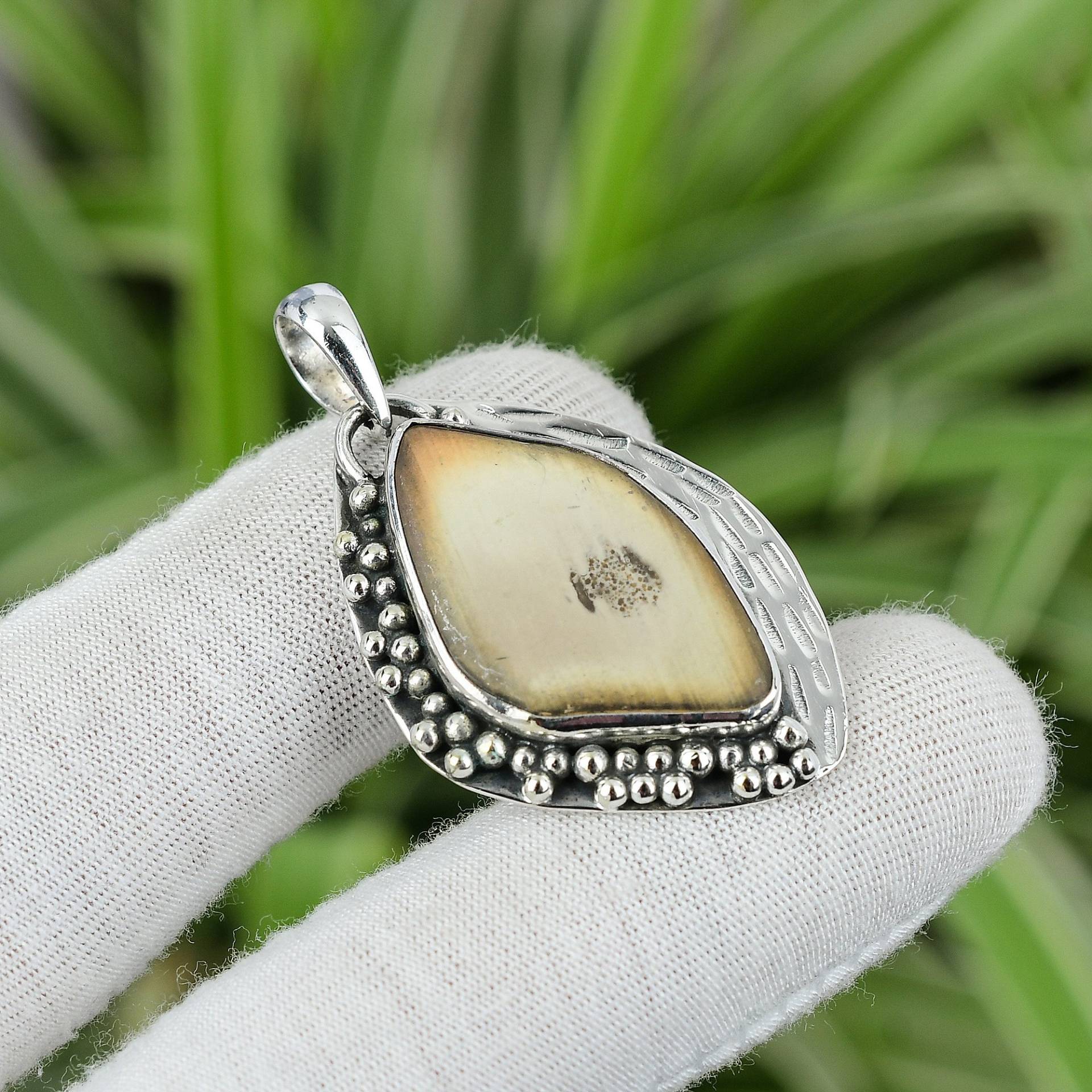 Imperial Jaspis Anhänger 925 Sterling Silber Echter Edelstein Brandneuer Handarbeit Unikat Heilstein Schmuck von PayalCreations