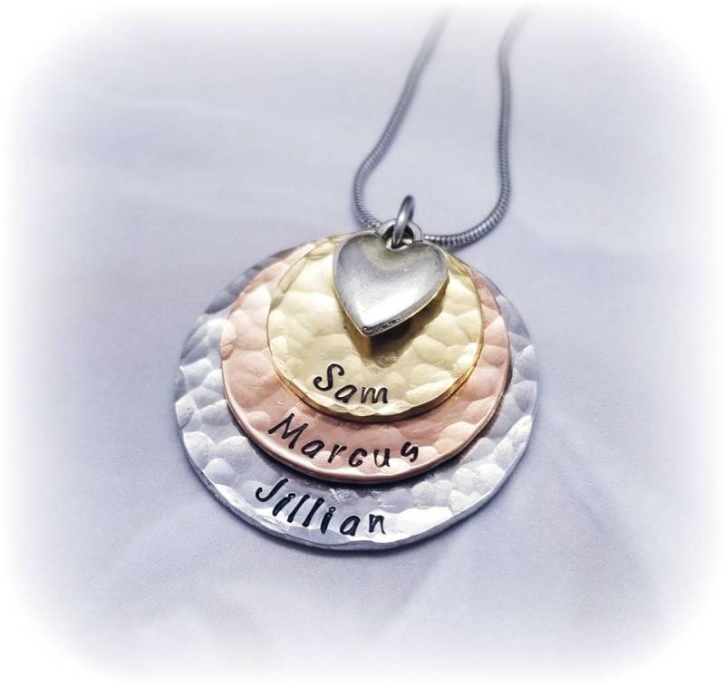 3 Schicht Personalisierte Halskette von PaytonLeighTreasures