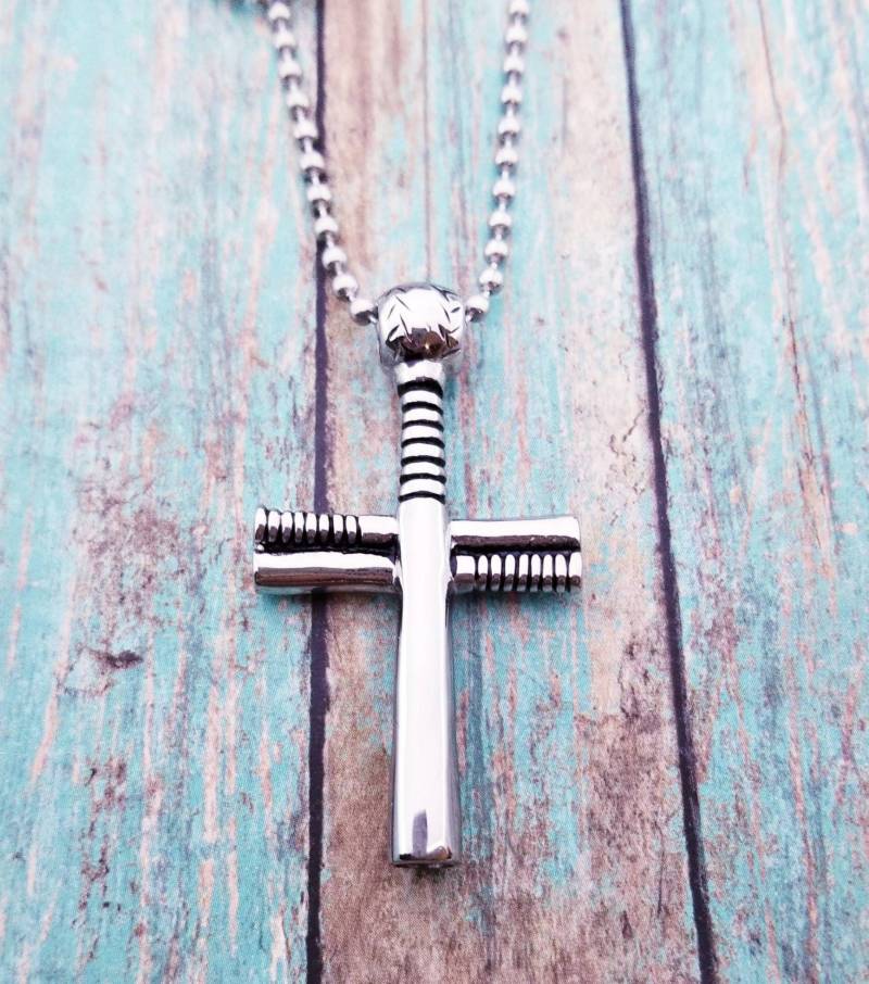 Baseball Urne Halskette Edelstahl Schmuck Für Männer von PaytonLeighTreasures