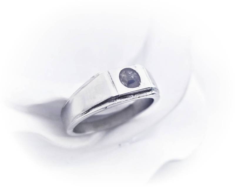 Edelstahl Herrenring Für Männer Haustier-Asche-Denkmalschmuck von PaytonLeighTreasures