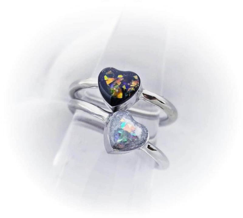 Herz Haustier Feuerbestattung Ring Asche-Denkmal Schmuck, Verlust Geschenk von PaytonLeighTreasures