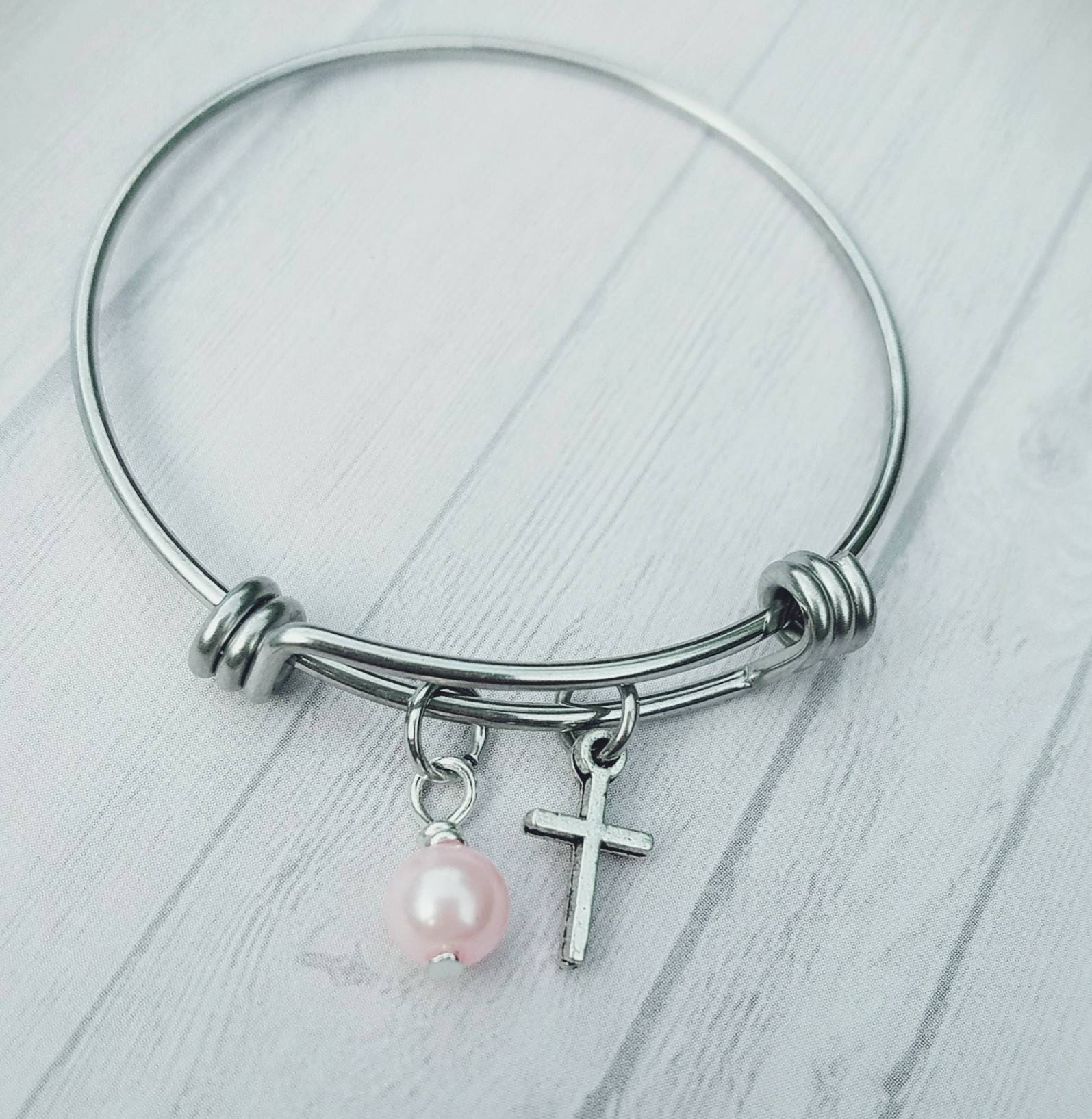 Taufarmband Armreif Erinnerungsstück von PaytonLeighTreasures