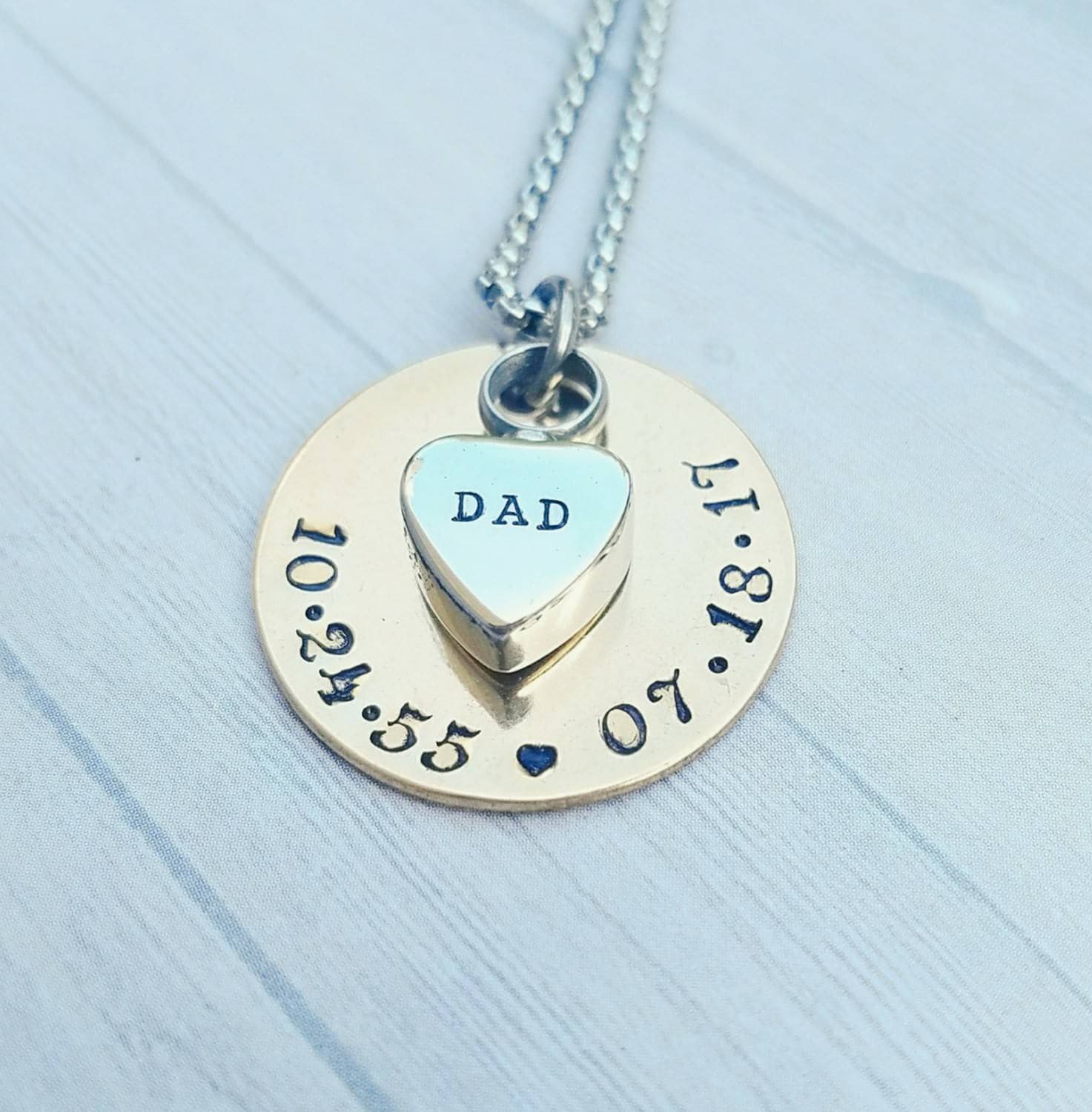 Individuelle Einäscherung Halskette Gedenkherzurne, Verlust Des Vaters von PaytonLeighTreasures