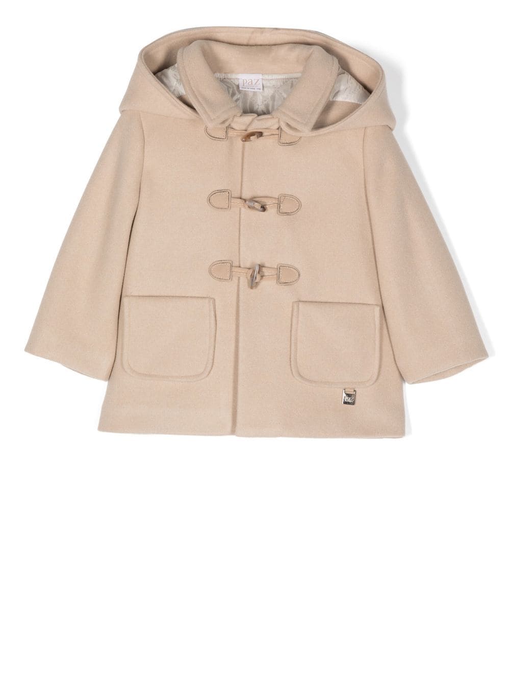 Paz Rodriguez Dufflecoat mit Kapuze - Nude von Paz Rodriguez