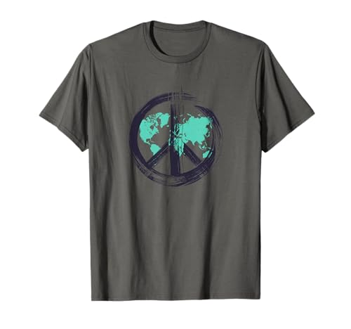 Friedenszeichen Frieden Zeichen Peace Symbol Männer Frauen T-Shirt von Pazifismus Zeichen & Symbole Co.
