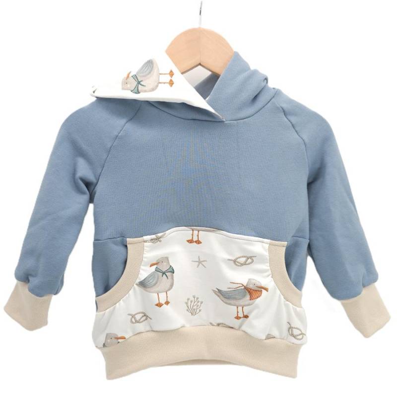 Hoodie [ Kids ] Küstenkind Möwe Seemannsknoten von Pazofili