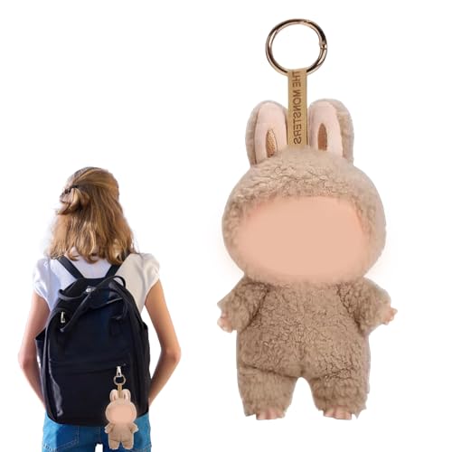 Cute Keychain, 3.14 * 2.75 * 6.69 Zoll Braun Puppe Perfect for Backpacks and Decorations, Monster Keychain Plüsch Anhänger Ideal Gift for Boys and Girls von PceGan