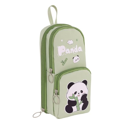 Pcingsia Capybara Federmäppchen mit Panda-Motiv, mehrlagiges Federmäppchen, ästhetischer Schreibwaren-Organizer für Erwachsene, grün, Refer to Description, Uni Pcingsia Capybara Federmäppchen mit Panda-Motiv, mehrlagiges Federmäppchen, ästhetischer Schreibwaren-Organizer für Erwachsene, grün, Refer to Description, Uni von Pcingsia