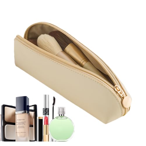 Pcingsia Make-up-Reisetasche, tragbare Kosmetiktasche mit Reißverschluss, großes Fassungsvermögen, Make-up-Pinsel-Organizer, multifunktionaler PU-Reise-Kulturbeutel für Geschäftsreisen, Pinseltasche Pcingsia Make-up-Reisetasche, tragbare Kosmetiktasche mit Reißverschluss, großes Fassungsvermögen, Make-up-Pinsel-Organizer, multifunktionaler PU-Reise-Kulturbeutel für Geschäftsreisen, Pinseltasche von Pcingsia