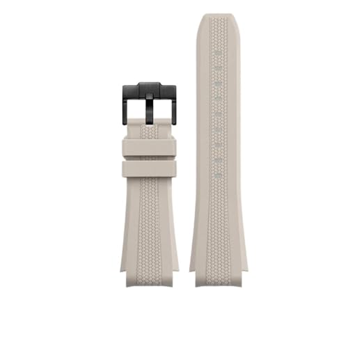 12 Farben Gummiarmband mit gebogenem Ende, passend for Omega X Swatch Joint MoonSwatch Celestial Sports 20 mm(Khaki Bk buckle) von PctkeLsend