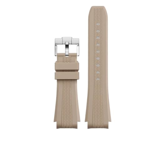 12 Farben Gummiarmband mit gebogenem Ende, passend for Omega X Swatch Joint MoonSwatch Celestial Sports 20 mm(LBrown SR buckle) von PctkeLsend