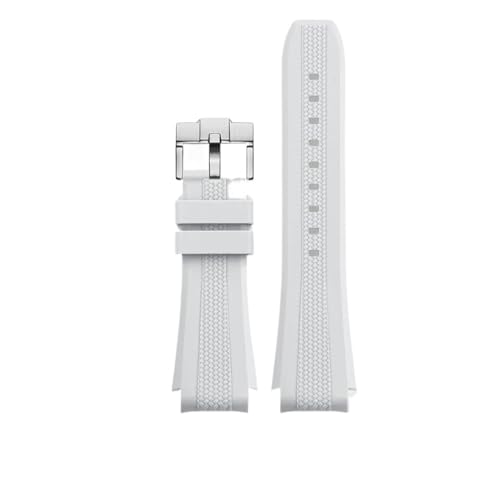 12 Farben Gummiarmband mit gebogenem Ende, passend for Omega X Swatch Joint MoonSwatch Celestial Sports 20 mm(Lgrey SR buckle) von PctkeLsend