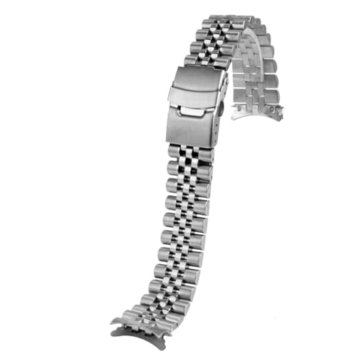 20, 22 mm massives Edelstahl-Metallarmband passend for Seiko Nr. 5 SKX009/007 SKX175/SKX173(Silver Five beads,22mm) von PctkeLsend