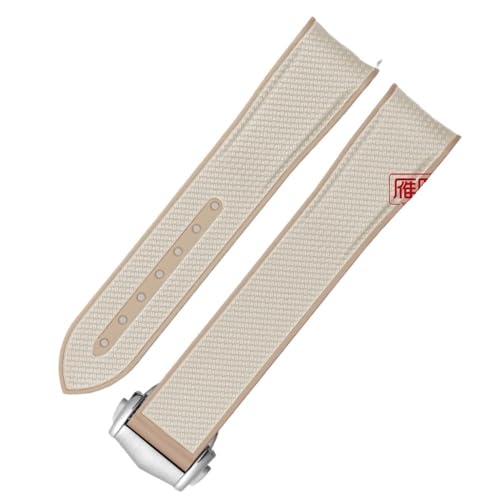 20 mm Gummiarmband mit gebogenem Ende, passend for Omega X Swatch Joint MoonSwatch Celestial Sports(Khaki new buckle) von PctkeLsend