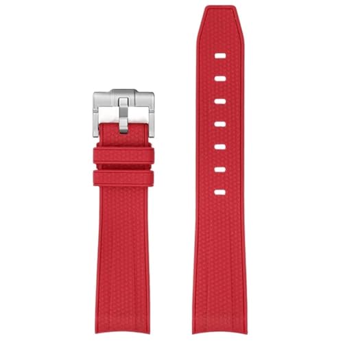 20 mm Herren- und Damenarmband aus TPU-Gummi mit gebogenem Ende, passend for Rolex/Omega X, Swatch Joint MoonSwatch(Blue) von PctkeLsend