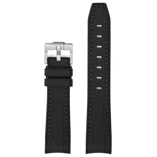 20 mm Herren- und Damenarmband aus TPU-Gummi mit gebogenem Ende, passend for Rolex/Omega X, Swatch Joint MoonSwatch(Salmon) von PctkeLsend