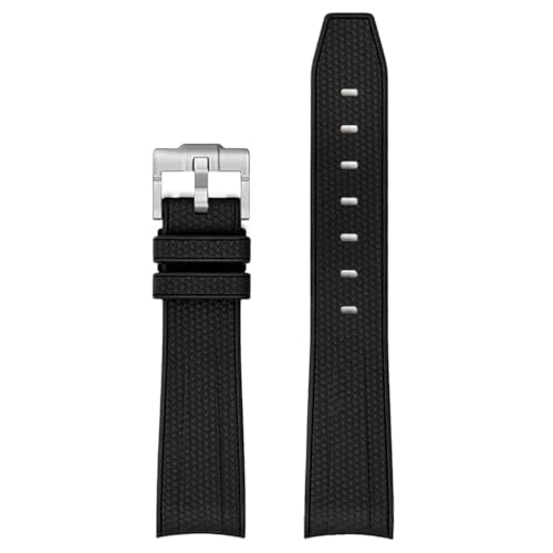 20 mm Herren- und Damenarmband aus TPU-Gummi mit gebogenem Ende, passend for Rolex/Omega X, Swatch Joint MoonSwatch(Violet Fog) von PctkeLsend