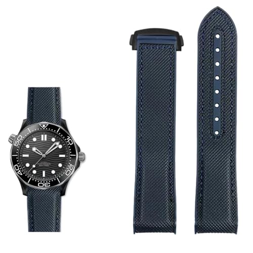 22 mm 21 mm 20 mm Gummi-Planet-Uhrenarmband, gebogen, passend for Omega Ocean 600, passend for Seamaster 300, passend for Seiko SKX(Violet Fog,21mm width) von PctkeLsend