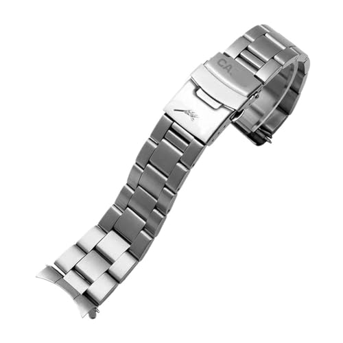 22mm Uhrenarmband for Casio MDV107-1A MDV106-1A Uhrenarmband Taucherarmband aus Stahlmetall Ersatz passend for CASIO Armband(C-Silver) von PctkeLsend