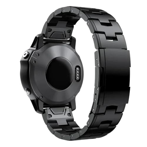 26 mm 22 mm Quickfit-Titaniumarmband, passend for Garmin Fenix ​​6/6X/6XPro/7/7X/5/5X/5XPlus/3/Forerunner 945 935(Black1,26mm) von PctkeLsend
