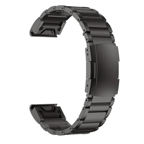 26 mm 22 mm Quickfit-Titaniumarmband, passend for Garmin Fenix ​​6/6X/6XPro/7/7X/5/5X/5XPlus/3/Forerunner 945 935(Black2,26mm) von PctkeLsend