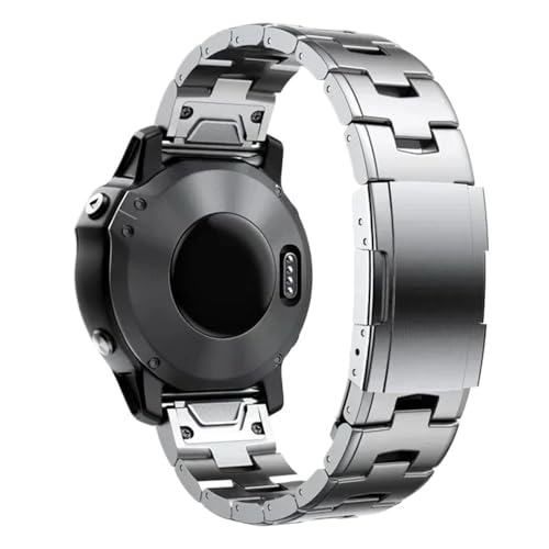 26 mm 22 mm Quickfit-Titaniumarmband, passend for Garmin Fenix ​​6/6X/6XPro/7/7X/5/5X/5XPlus/3/Forerunner 945 935(Silver1,22mm) von PctkeLsend