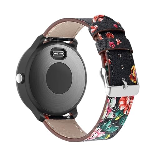 Essidi 20 22mm Leder Uhrenarmband passend for Garmin Vivoactive 3 Music 4 Armband Handgelenkschlaufe for Venu Sq 2 Forerunner 55 245(Colorful-B,22mm) von PctkeLsend