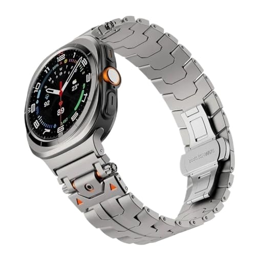 Herren-Armband aus Edelstahl passend for Samsung Galaxy Watch 7 Ultra 47 mm(Titanium-tool) von PctkeLsend