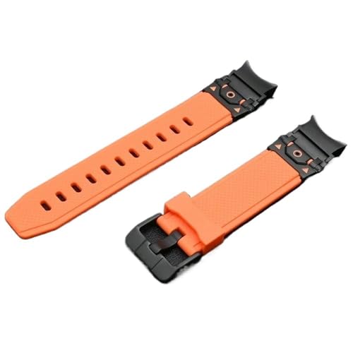 KEINE Lücken Silikon Sport Armband fit for Samsung Galaxy Uhr 7/FE/5 Pro/6/4 Classic 44mm 40mm(Black orange,For Galaxy 4 40mm 44mm) von PctkeLsend