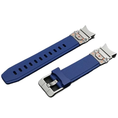 KEINE Lücken Silikon Sport Armband fit for Samsung Galaxy Uhr 7/FE/5 Pro/6/4 Classic 44mm 40mm(Titanium blue,For Galaxy6 Classic 47mm) von PctkeLsend