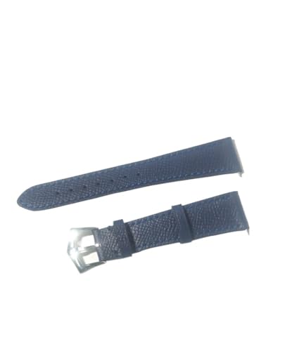 PctkeLsend 18–22 mm Universal-Armband mit flachem Kopf, langlebiges Echtleder, Schnellverschluss(Blue 1,22mm) von PctkeLsend