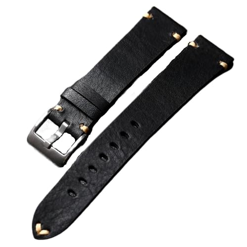 PctkeLsend 18-22MM Herren Vintage Handgemachte Erste Schicht Weiche Rindsleder Armband(Brack,18mm) von PctkeLsend