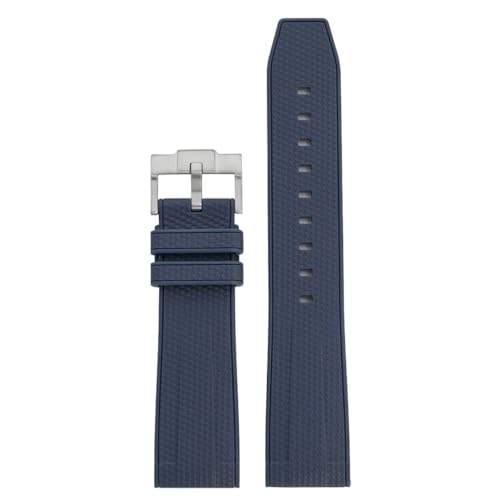 PctkeLsend 20 、 22mm Männer Frauen Edelstahl Schnalle Quick Release Wasserdichte Tauchen Flüssigkeit Silikon Armband(Blue,20mm) von PctkeLsend