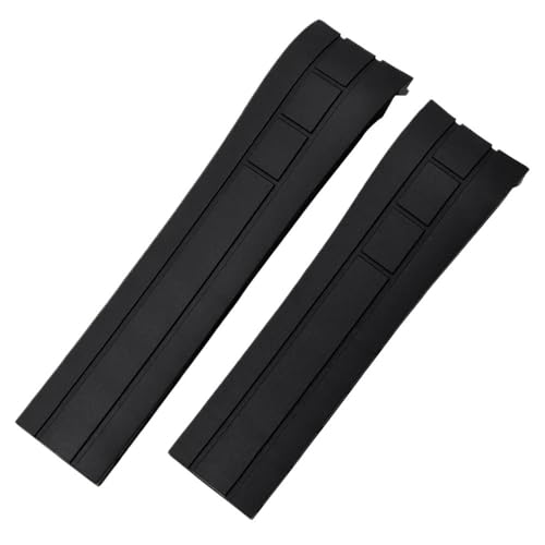 PctkeLsend 23 mm 22 mm Silikonarmband passend for Citizen Der Blaue Engel 2. Generation JY8078-52L JY8035/8085 passend for Mido Helmsman M005(Black,22mm) von PctkeLsend