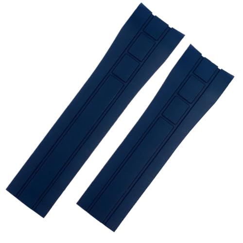 PctkeLsend 23 mm 22 mm Silikonarmband passend for Citizen Der Blaue Engel 2. Generation JY8078-52L JY8035/8085 passend for Mido Helmsman M005(Blue,22mm) von PctkeLsend
