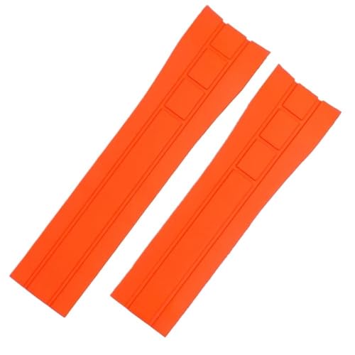 PctkeLsend 23 mm 22 mm Silikonarmband passend for Citizen Der Blaue Engel 2. Generation JY8078-52L JY8035/8085 passend for Mido Helmsman M005(Orange,22mm) von PctkeLsend