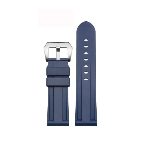 PctkeLsend 24 mm wasserdichtes Kautschukarmband, passend for Panerai PAM Fat Sea paM441/111(Blue:S) von PctkeLsend