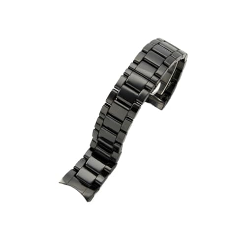 PctkeLsend Schwarzes Keramikarmband for Herren, passend for Armani AR1451 AR1452 AR1400 AR1410 AR1421 AR1440(AR-1440) von PctkeLsend
