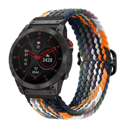QuickFit 22 mm 26 mm geflochtenes Nylon-Elastikarmband passend for Garmin EPIX GEN2 Fenix7 7X Solar/6X 6XPro 5XPlus Enduro 2 Armband(2,For Fenix 6X 6XPro) von PctkeLsend