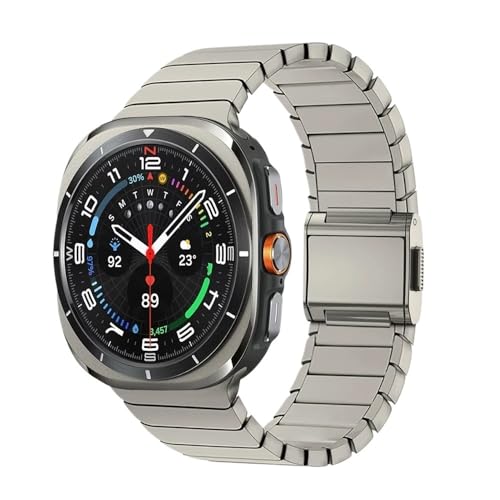 Selbstansaugendes Titan-Uhrenarmband passend for Samsung Galaxy Watch 7 Ultra 47 mm(Titanium) von PctkeLsend