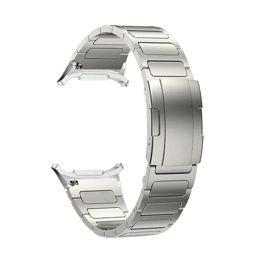 Titan-Metall-Uhrenarmband ohne Lücken mit gebogenem Ende, passend for Samsung Watch 7 Ultra 47 mm(Ti-Tool) von PctkeLsend