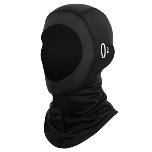 PcvGef Sturmhaube Motorrad Sommer, Atmungsaktive Und Schnell Trocknende Sturmhaube Mit Brillenlöchern, Für Outdoor-Aktivitäten Wie Motorradfahren Und Radfahren, Unisex-Design In Schwarz von PcvGef