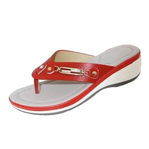 Flip Flops Damen Elegant: Einfarbig Zehentrenner Leichte Fashion Flipflopssandalen Schicke Offene Schuhe Flip Flops Römische Flach Sandaletten Zehensandalen Elegant Latschen Sommerschuhe Flip-Flops von Pdakieyxnd