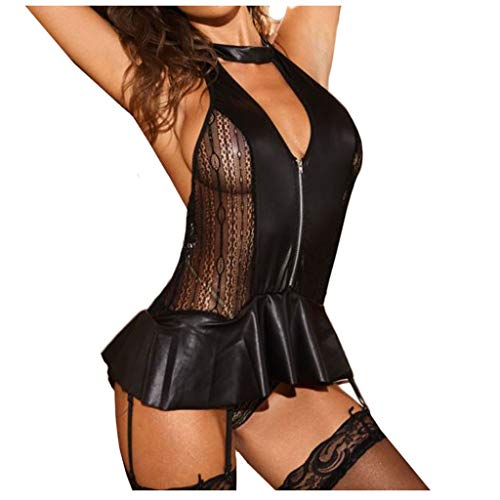 Lack Und Leder Sexy Frauen - Lingerie Sexy for Women Sexy Body Damen Erotisch Unterwäsche Damen Negligee Damen Sexy Reizwäsche Reizwäsche Leder Dessous Reizwäsche Für Sex Damen Unterwäsche Lingerie von Pdakieyxnd