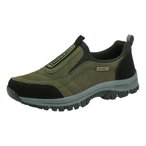 Orthopädische Schuhe Herren Naturstep Schuhe Slip On Sneaker Bequeme Turnschuhe Outdoor Wanderschuhe Gesundheitsschuhe Halbschuhe Sportschuhe rutschfest Walkingschuhe Laufschuhe Unisex Grün von Pdakieyxnd