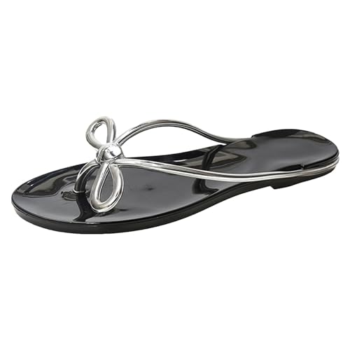 Pdakieyxnd 2024 Neu Flip-Flops Flach Rutschfest Zehensandalen Zehentrenner Sommer Leichte Frauen Flip Flops Flipflopssandalen Bequem Elegant Slingback Flip-Flops Pantoletten von Pdakieyxnd