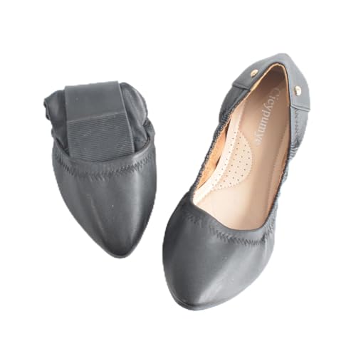 Pdakieyxnd Ballettschuhe Damen Ballerinas Flach Tanzschuhe - Mit Schleifenbesatz Geteilte Ledersohle Balettschlappen Für Kinder Und Erwachsene Gymnastikschuh Elegante Ballettschläppchen Bequeme von Pdakieyxnd