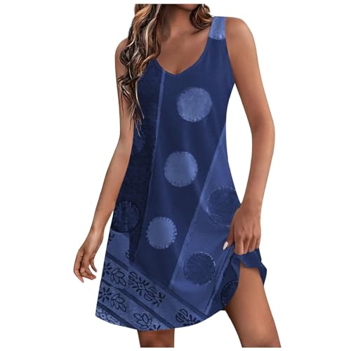 Pdakieyxnd Hängerchen Kleid Damen, Strandkleid Damen Knielang Ärmellos Sommerkleid - Hemdkleid Swing Locker Trägerkleid Kordelzugkleid Kurz a Linie Sommer Hängerkleid Freizeitkleid Pdakieyxnd Hängerchen Kleid Damen, Strandkleid Damen Knielang Ärmellos Sommerkleid - Hemdkleid Swing Locker Trägerkleid Kordelzugkleid Kurz a Linie Sommer Hängerkleid Freizeitkleid von Pdakieyxnd