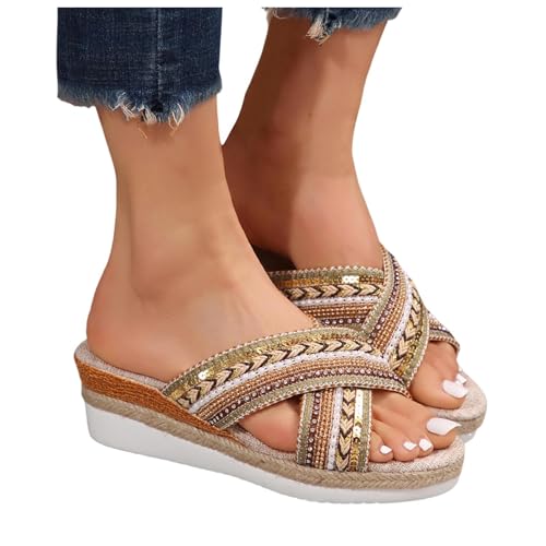 Pdakieyxnd Plateau Sandalen Damen Sommer Platform Pantoletten - Clogs Bequeme Slipper Kork Sandals Slide Wandern Slides Schlappen Strand Sommerschuhe Flache Hausschuhe Gelb Pdakieyxnd Plateau Sandalen Damen Sommer Platform Pantoletten - Clogs Bequeme Slipper Kork Sandals Slide Wandern Slides Schlappen Strand Sommerschuhe Flache Hausschuhe Gelb von Pdakieyxnd