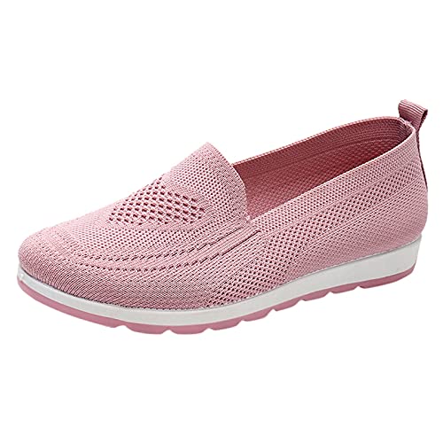 Pdakieyxnd Slip On Sneaker Damen Turnschuhe Mesh Turnschuhe Weicher Sohle Atmungsaktiv Schuhe Leicht Sale Sportschuhe SPOR Flache Laufschuhe Jogging Ohne Schnürsenkel Sneaker von Pdakieyxnd